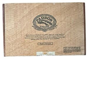 Padron 4000 Empty Wood Cigar Box 11" x 7" x 2"